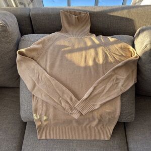 Tan Turtleneck Sweater